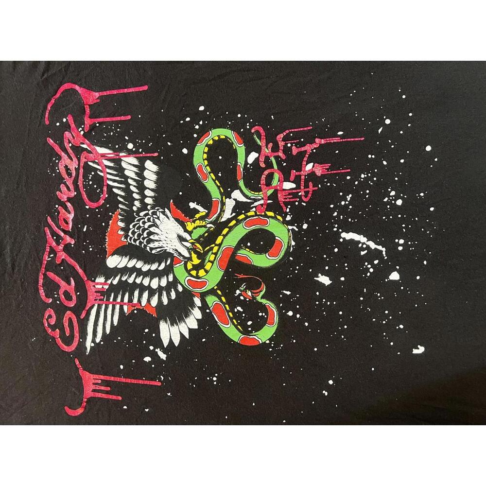 Ed Hardy Eagle & Viper Splatter Tee Y2K
